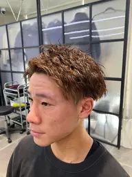 【トレンドパーマ✨】メンズカット＋パーマ＋透明感カラー＋高濃度保湿トリートメント🌈