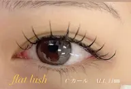 フラットラッシュエクステ　ナチュラル向け　100本★【ご新規様オフ無料】