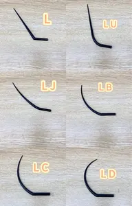 【パリエク風パッチリ目元】Lカールフラットラッシュ140本