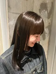 【透明感カラー＋トリートメント🫧】