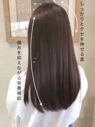 リピーター続出♪髪質改善　艶髪 ストレート（縮毛矯正）＋カット＋炭酸