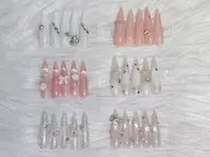 NEW！【大人気・尖形/ロングポイント】長さだし・スプリング定額 ★11,000 yen