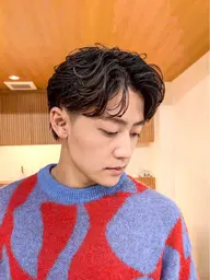 【セットをより楽に🤝】メンズカット+ニュアンスパーマ［施術時間150分］