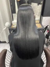 【ぷるぷるに】髪質改善Re luster縮毛矯正(酸性ストレート)+カット