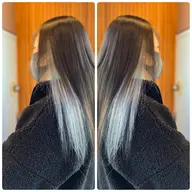 {ブリーチ等のハイダメージ縮毛を極上うる艶ストレートに✨👩🏼}酸性ストレート縮毛矯正＆カット&トリートメント❤️