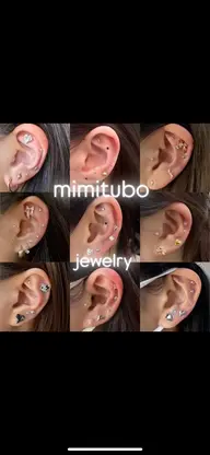 【耳元から可愛く💎】耳ツボジュエリー12粒✨小顔・むくみ・体質改善
