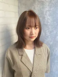 【 ミニモ学割❄️】カット + ケアカラー + クイックトリートメント🪞 《レイヤーカット/顔周りカット》