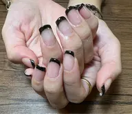 海外セレブに憧れて🇺🇸♥️【フレンチ】クリアベース※ケア付き/色変えOK🎨