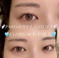 人気No.1パリジェンヌラッシュリフト+アイブロウWax脱毛¥9980→8550