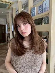 ⭐️髪質改善ストレート+艶カラー+整えカット