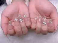 ★チップ長さ出し★マグネットフレンチネイル