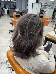 外国人風透明感カラー+髪質改善トリートメント