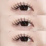 【マツエク】フラットラッシュ160本（コーティング付き）𐙚⸝⸝꙳