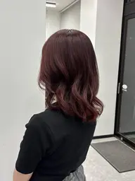 骨格補正似合わせカット+うる艶カラー+炭酸泉