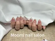 新規ソフトジェルオフ無料【自爪】　チークマグネットフレンチ + パーツ2個