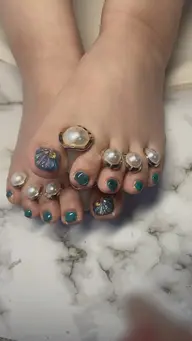 プットネイル🌸親指のみデザインネイル