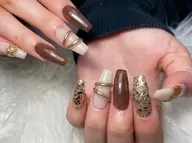 💙《オフなし》スカルプ ワンカラーorラメグラ+5本アート💙