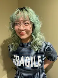 【学生限定50％OFF】黒髪卒業式ブリーチカラー