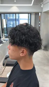 【新規平日限定】メンズカット+スパイラルパーマ