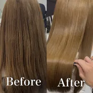 【ブリーチ毛OK】酸性ストレート+1STEPローズTR