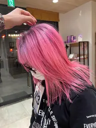 【ケアブリーチ】 ダブルカラー +トリートメント ¥16500