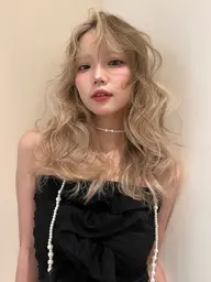 【撮影込み】骨格補正カット+ブリーチありダブルカラー+デザインカラー