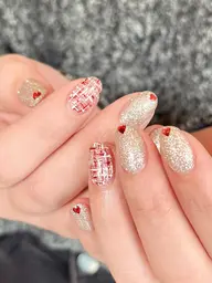 【オフなし】＊練習モデル＊アート2本（ツイード柄）