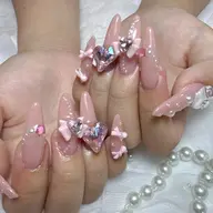 【HANDオフ無し】90分　パーツつけ放題　『ベース　ワンカラーorラメグラ』