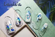 定額Petitコース【ジェルオフあり無料&甘皮ケア込】流行りのクリア系ニュアンスアート♪