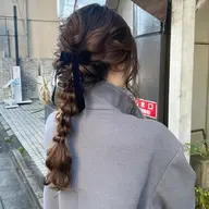 お呼ばれヘアセット💫お手数ですが、お電話にてご予約を承っておりますので一度お店にご連絡ください。