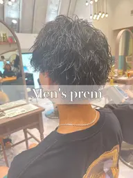 💈【朝セット1分　簡単セットツイストスパイラル】メンズカット＋パーマ【ツイストスパイラル】💈