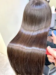 【美髪&カラー★フルコース】カット + 髪質改善ストレート + カラー + トリートメント
