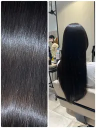 【就活・新生活でも◎】透明感暗髪ブルーブラック🫐