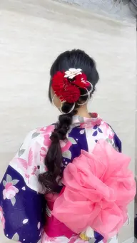 浴衣着付け🎐🩵