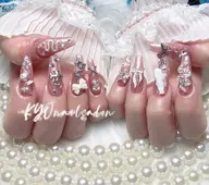 🚀チップ長さだし🚀１０本ワンカラーorキラキララメ➕ゴテゴテパーツつけ放題(店内パーツ何でもOK)