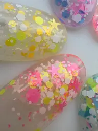 オフなし໒ ᩧ꒱10本長さ出し&ラメグラデーション