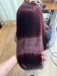 髪のツヤ感残したい人必見!!ブリーチなしダブルカラー🍓🍒