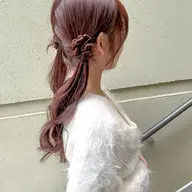 お出かけ前に♪顔周りカット＋カラー＋トリートメント＋ヘアセット