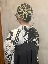 🌼袴お着付け+ヘアセット(9時〜)¥13200+指名料¥500🌼