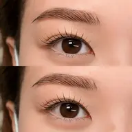 【人気No.1♪】アイブロウワックス(間引き+メイク込)＋まつ毛パーマ¥13,200→