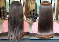 【ブリーチ毛でうねりにお悩みの方へ‼️】艶髪縮毛矯正🌙+髪質改善プラチナトリートメント