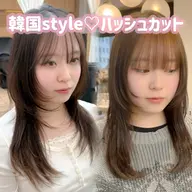 人気No.2【超音波アイロン付き】🌺似合わせ小顔カット➕ TR🫧ナノスチーム🫧ハッシュカット.ミディアムレイヤー