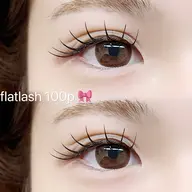 🎀フラットラッシュ140本 束感仕上げ付き🎀