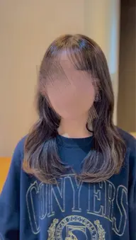 前髪・顔周りカット+ワンカラー🥣ꕀ´ˎ˗（marbbマイクロバブル頭皮クレンジングor水トリートメント付☁️𓍼）