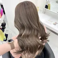 🌿透明感赤み消しメニュー🌿柔らかグレージュ🫧ブリーチなしダブルカラー+オリジナルトリートメント ミニモ学割/韓国