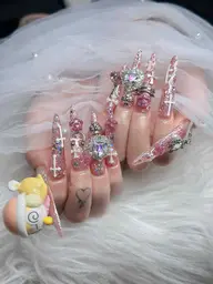 EXTRA LONG【３XLチップ長さだし10本ワンカラ＋つけ放題