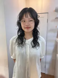 カット+ゼリーパーマ＋クイックトリートメント【代官山 / パーマ/ ゼリーパーマ / 韓国ヘア】