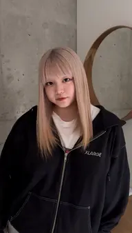 ２ブリーチ + カラー