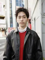 メンズカット+ツイストパーマ