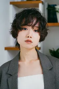 人気NO1メニュー❣️スタイリング苦手でも◎【ショートカット＋ニュアンスパーマ】🫧